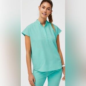 Figs Limited Edition Fresh Aqua Rafaela Top (XXS)